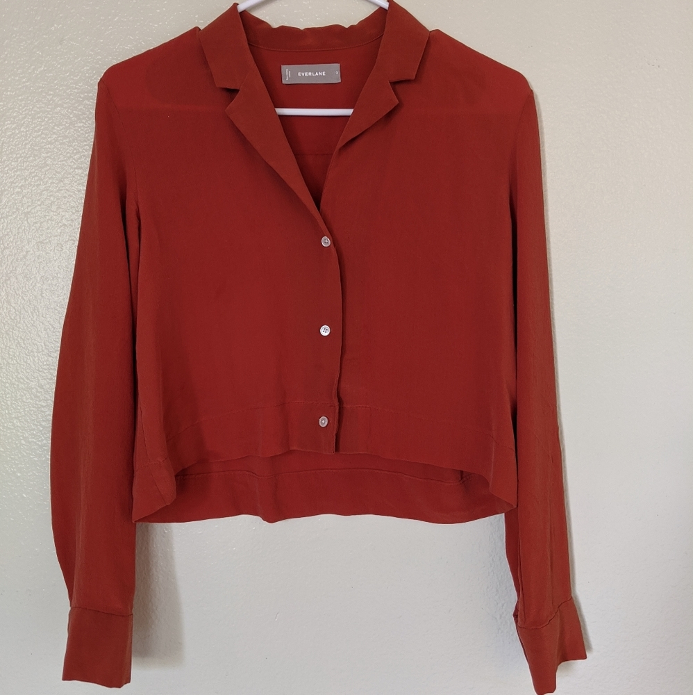 Everlane Clean Silk Notch Shirt